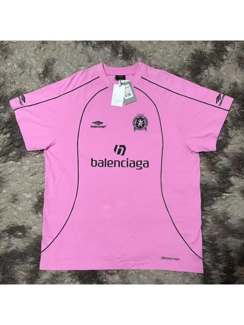 BALENCIAGA Balenciaga Manchester United short-sleeved pink T-shirt