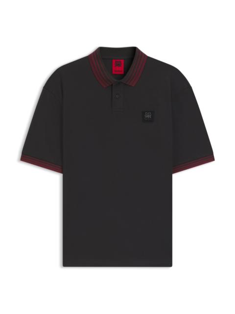 HUGO HUGO X RB POLO SHIRT WITH BULL LOGO PATCH