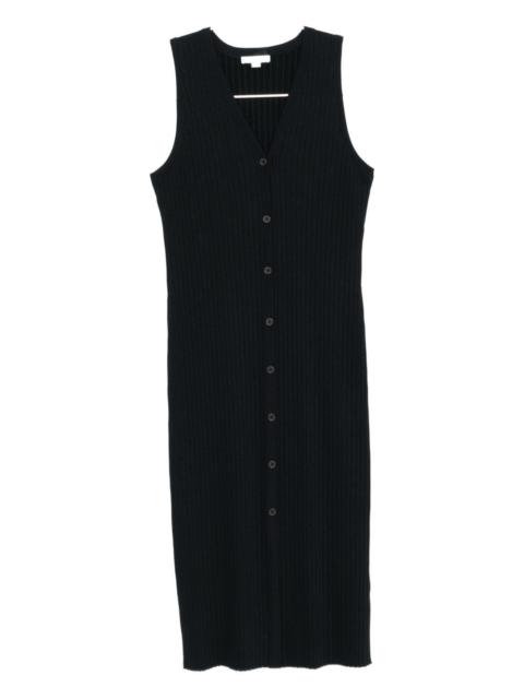 Vince ribbed V-neck dress
