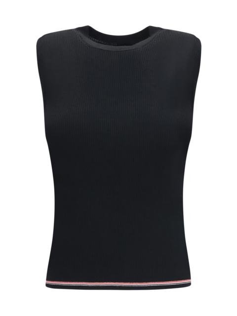 Thom Browne Thom Browne RWB Merino Wool Top Black