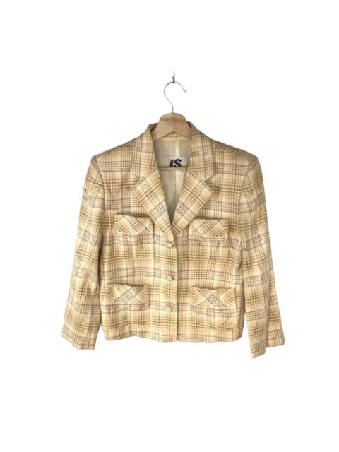 ISSEY MIYAKE Vintage Issey Miyake x Tsumori Chisato Hemp Checkered Blazer