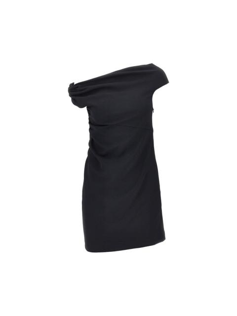 PINKO Pinko Stretch Crêpe Short Dress Black Women