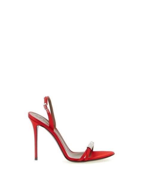 Giuseppe Zanotti Giuseppe Zanotti Lena Crystal Red 105mm Sandals New & Authen
