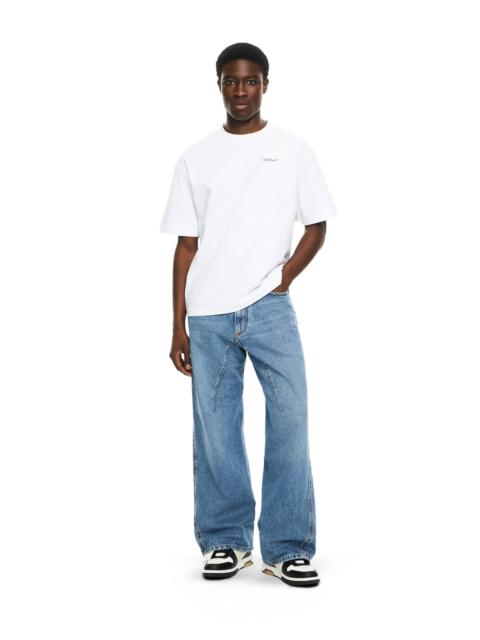 Off-White Half Arrow Twist Slouchy Jeans