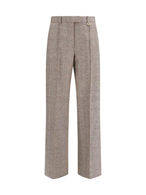 Burberry Burberry Women Tailored Linen And Wool-Blend Pants