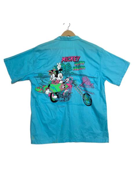 Other Designers Vintage Disney X Surf Rider Nice Logo Shirt Button Up