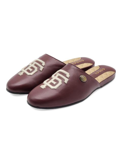 GUCCI Gucci x SF Giants Leather Loafers