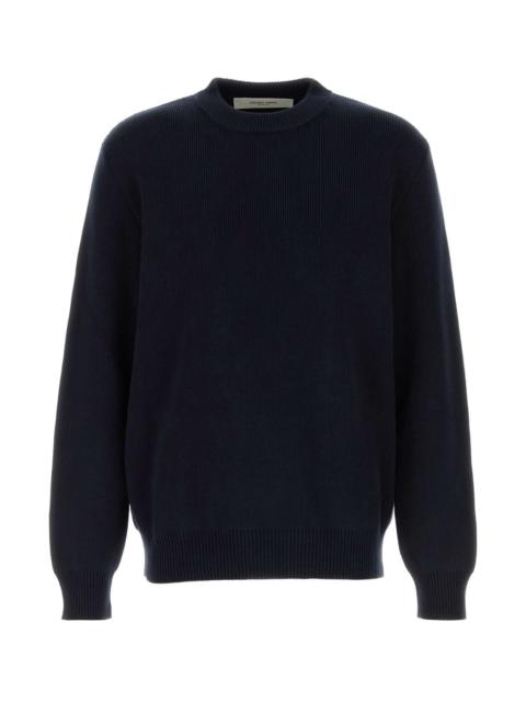 Golden Goose Golden Goose Deluxe Brand Men Dark Blue Stretch Cotton Blend Sweater