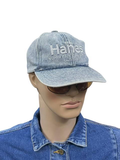 Other Designers Vintage Hanes Acid Bleach Denim Strapback Cap 90s