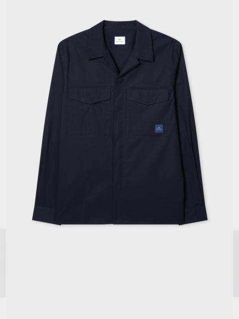 Paul Smith Navy Cotton-Nylon Double Pocket Overshirt