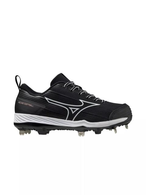 Mizuno Sweep 6 "Black/White" Women's Softball Cleat