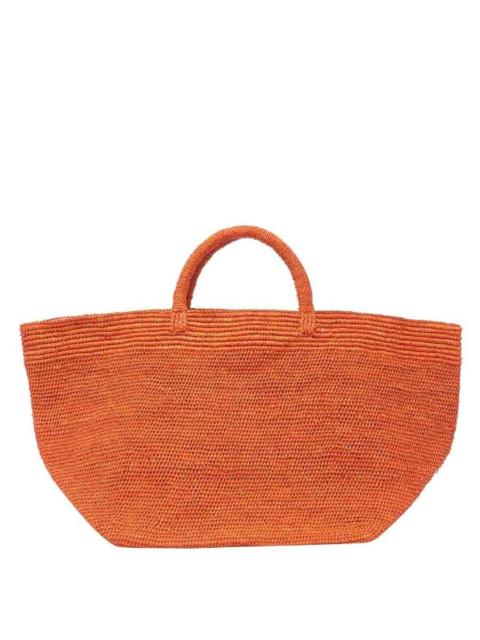 Other Designers Ibeliv Vanilla Raffia Tote