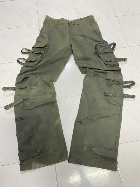 If Six Was Nine - Distressed Multipocket Snap Button Strap Cargo Pant