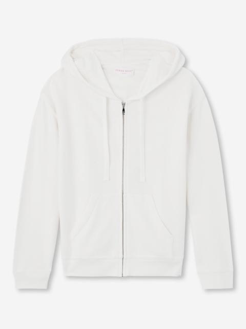 Derek Rose Women's Hoodie Quinn Cotton Modal White