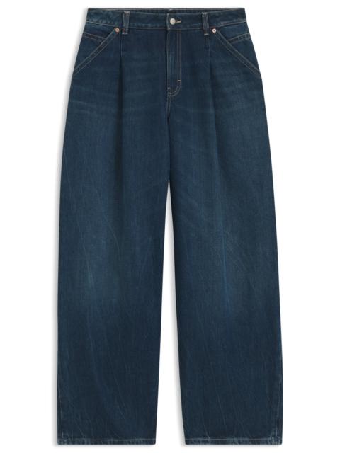 BOSS WIDE-LEG JEANS WITH FRONT PLEATS