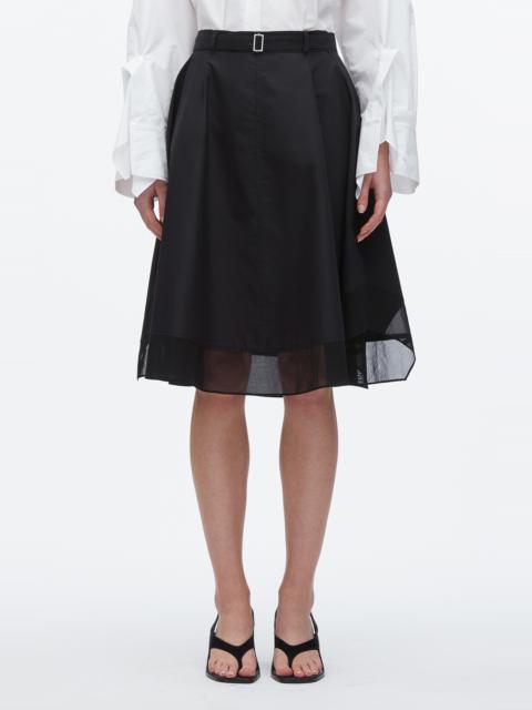 3.1 Phillip Lim 3.1 Phillip Lim Belted A-Line Chiffon Skirt in Black at Nordstrom