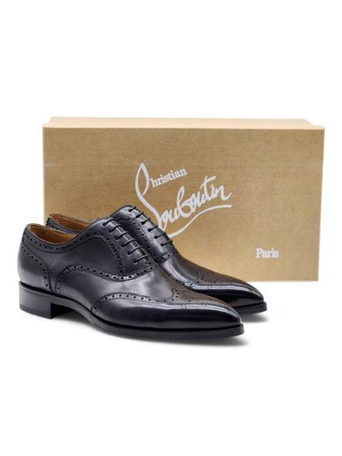 Christian Louboutin Cousin Platerissimo Brogues - Leather - Black 41.5 8.5 $995
