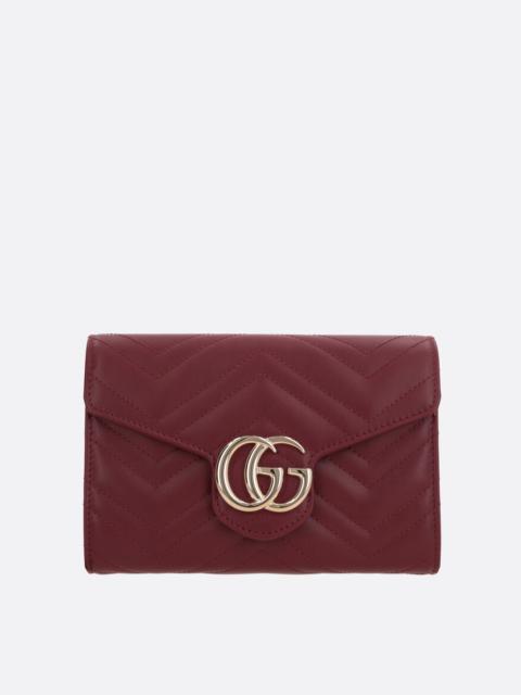 GUCCI GG MARMONT SUPER MINI QUILTED LEATHER CROSSBODY BAG