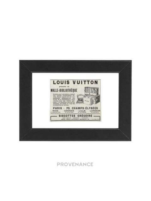 Louis Vuitton Louis Vuitton Antique Vintage Newsprint Ad - LIBRARY TRUNK