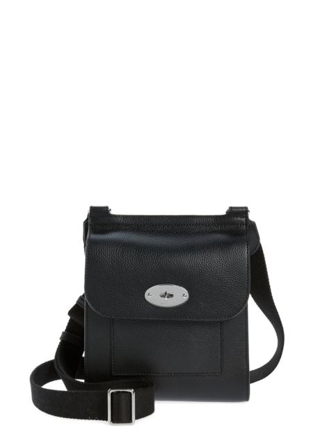 Mulberry Mulberry Small Antony Leather Crossbody Bag in Black-Silver Toned at Nordstrom