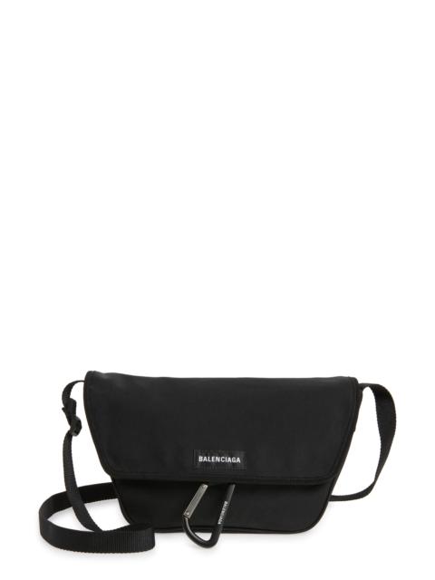 BALENCIAGA Balenciaga Explorer Canvas Messenger Bag in 1000 Black at Nordstrom
