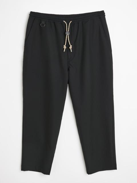 COMME DES GARÇONS HOMME WOOL POPLIN PANTS BLACK