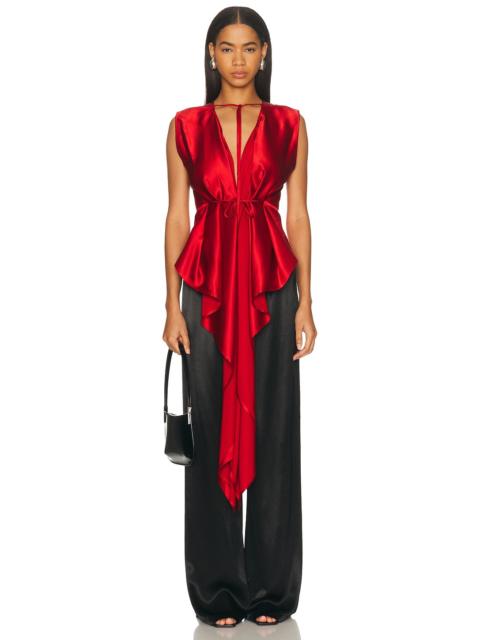 Helmut Lang Draped Scarf Top