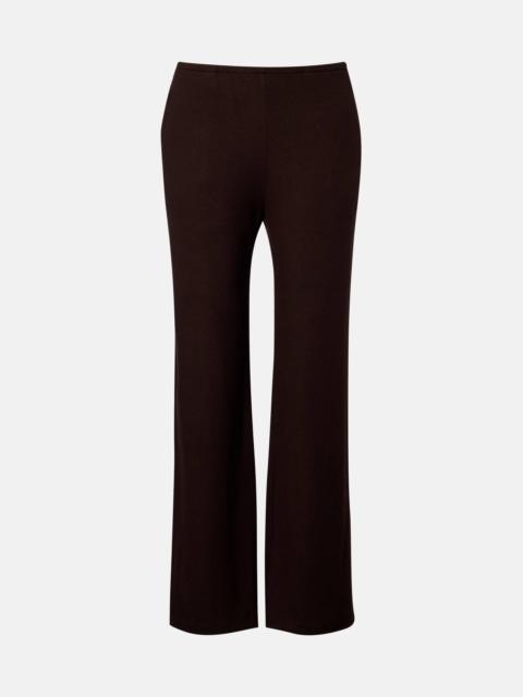 LESET Lauren jersey wide-leg pants