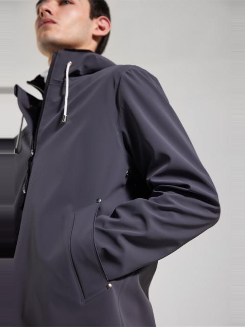 Stutterheim Stockholm Lightweight Zip Matte Raincoat Metal