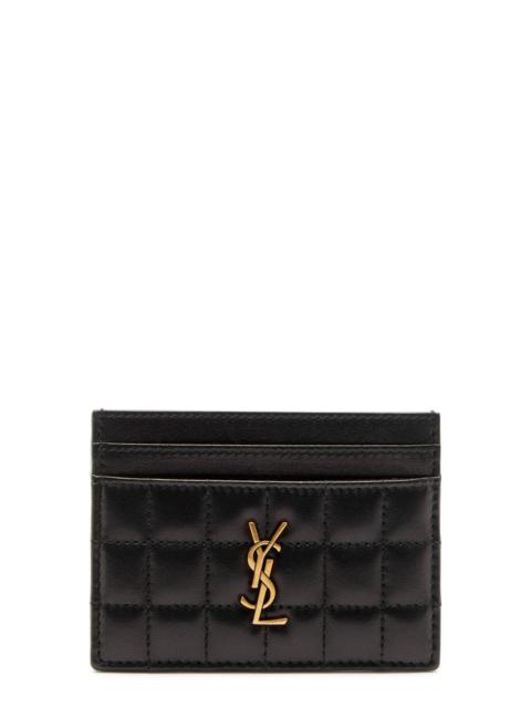Saint Laurent Quilted Leather Card Holder