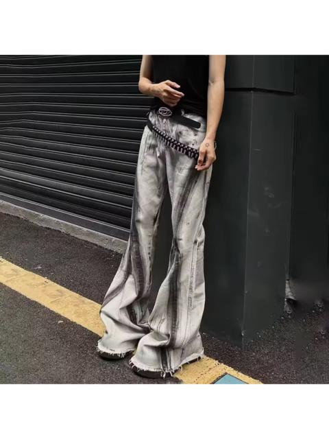 Other Designers Y2k Washed Gradient Hombre Loose Flared Jeans Trousers