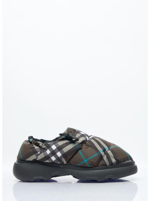 Burberry Burberry Men Check Nylon-Blend Pillow Mule