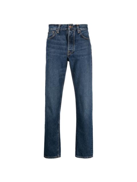 logo-tag straight-leg jeans