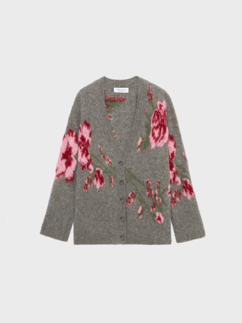 Blumarine CARDIGAN WITH JACQUARD ROSES