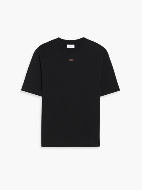 Off-White Printed cotton-jersey T-shirt