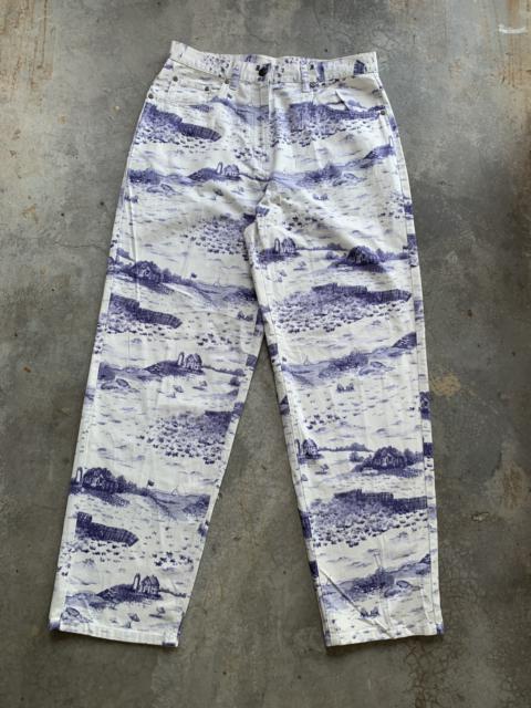 Other Designers Vintage - Vintage LL bean Village Full Printed Pant