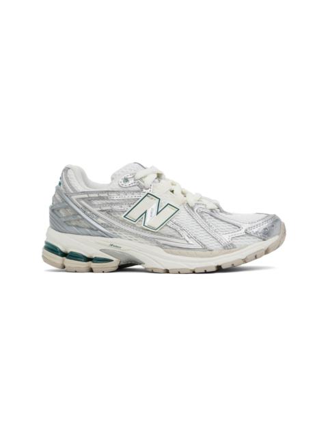 New Balance White & Silver 1906R Sneakers