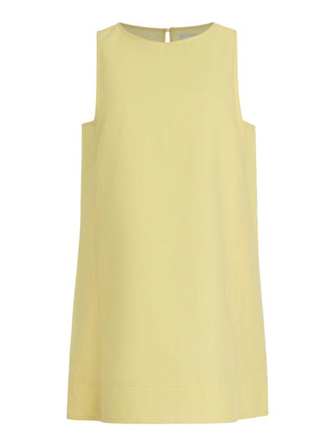 MATTEAU Exclusive Linen-Cotton Mini Shift Dress yellow