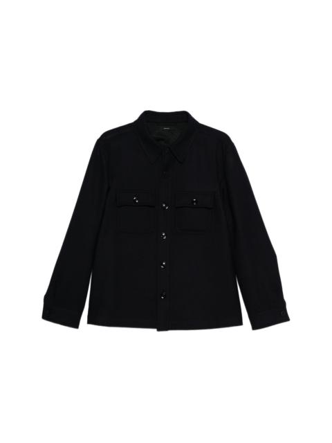 TOM FORD Double splittable light wool chest pocket outershirt