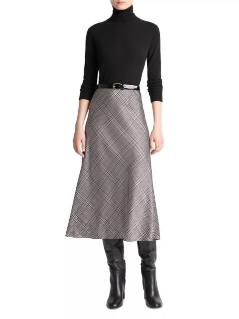 Vince Plaid Skirt