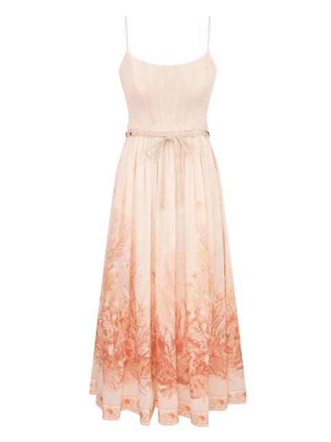 Zimmermann Wanderlust Corset Midi Dress