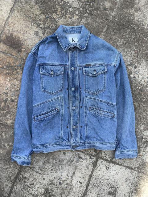 Other Designers Rare Vintage Calvin Klein Denim Jacket inspired Brad Pitt