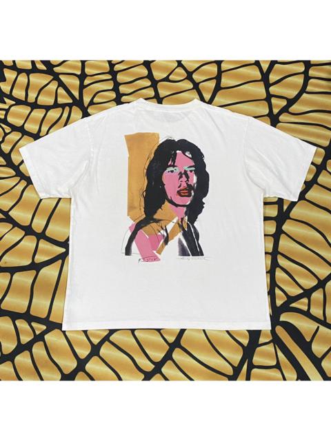 RARE UNIQLO ANDY WARHOL MICK JAGGER WHITE TEE