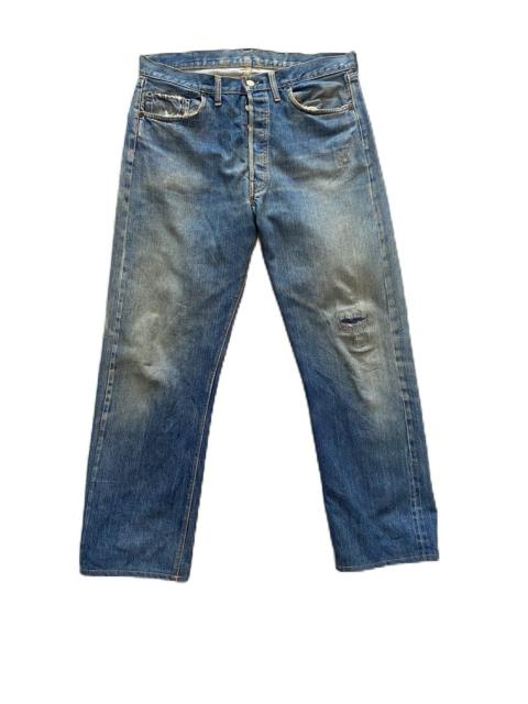 Levi's VINTAGE 70s LEVIS BORO THRASHED SELVEDGE JEANS BUTTON FLY