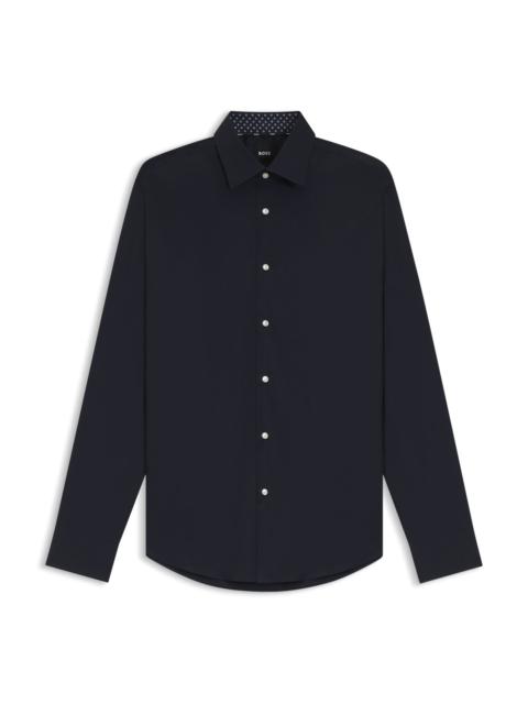 BOSS REGULAR-FIT SHIRT IN AUSTRIAN EASY-IRON COTTON POPLIN