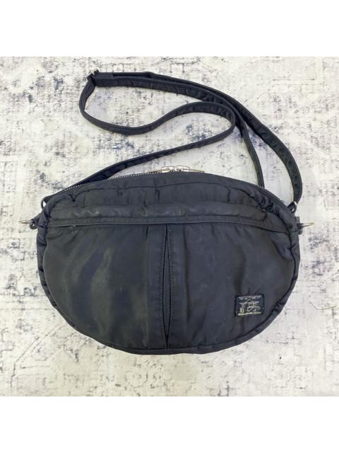PORTER PORTER Yoshida Tokyo Oval Sling Bag Black Nylon Japan Made