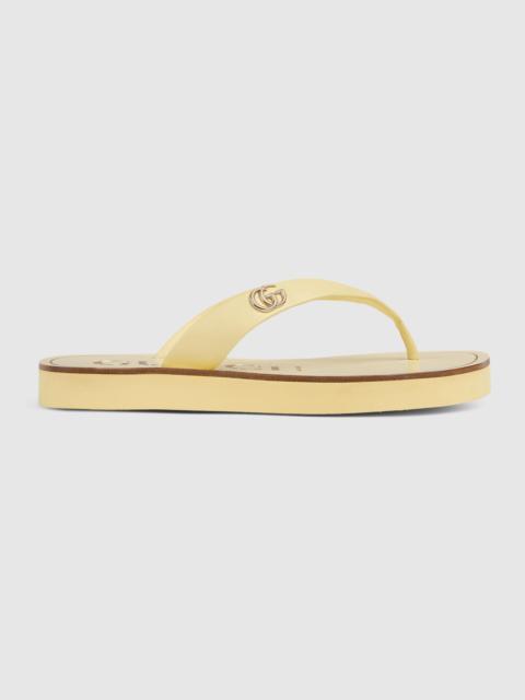 GUCCI Women's thong sandal with Double G