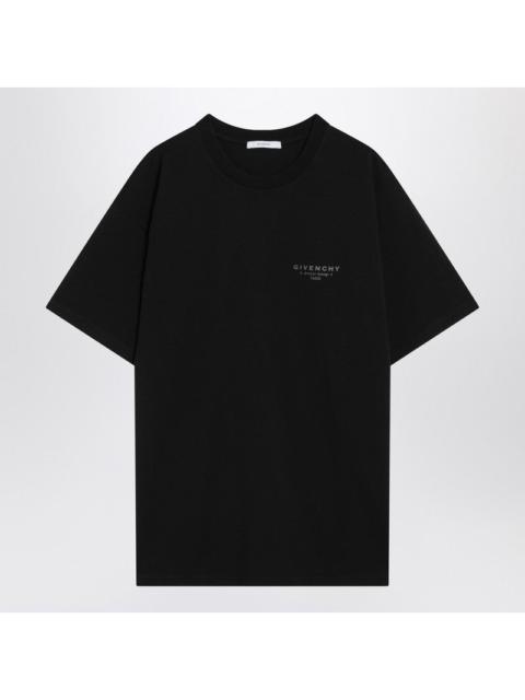 Givenchy Givenchy Black Cotton T-Shirt With Logo Men