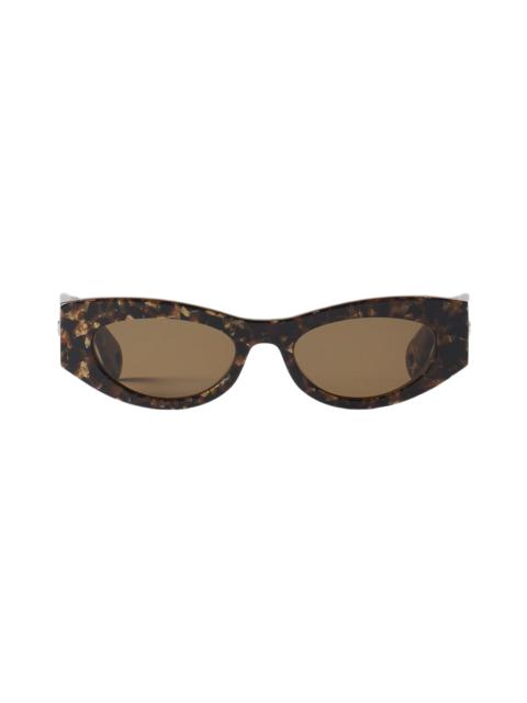 Lanvin Lanvin Logo Sunglasses in Gold/brown at Nordstrom