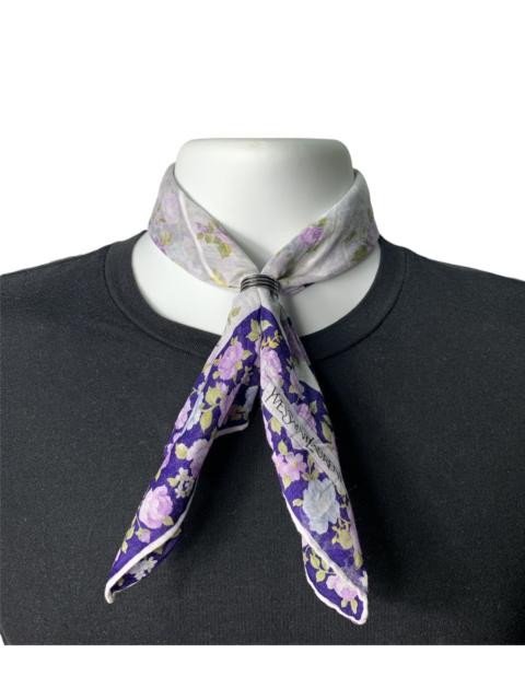 YSL Floral Handkerchief Bandana Neckerchief Pocketsquare